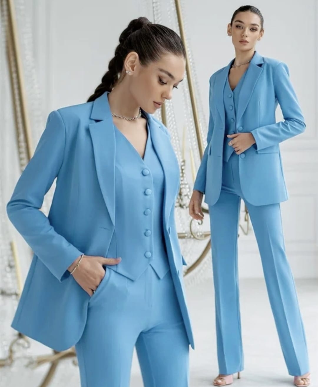 Traje Safira (Chaqueta + Pantalones + Chaleco)