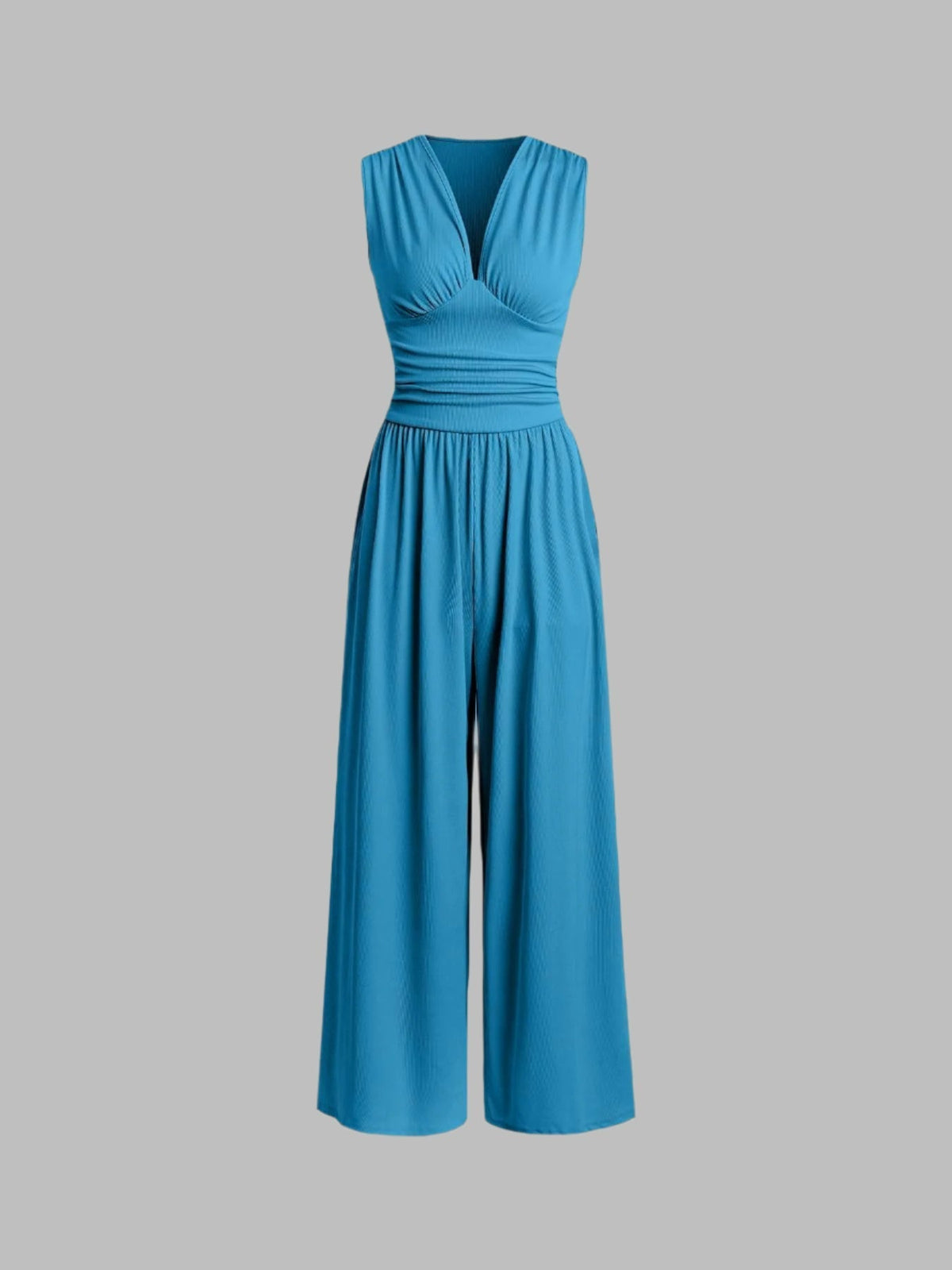 NIEDAMIRA | Ärmelloser Jumpsuit in Rippoptik