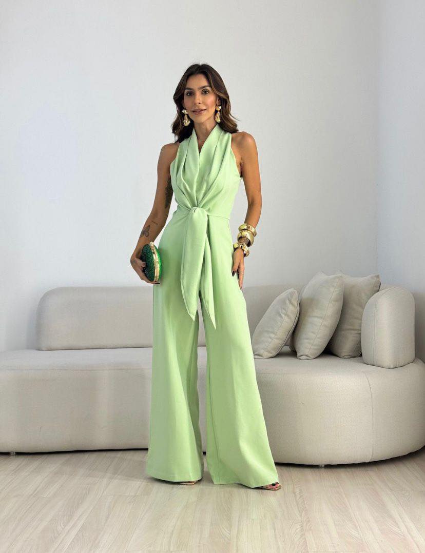 WIĘCESŁAWA | Jumpsuit mit weitem Bein