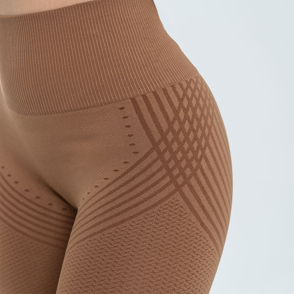 3D Leggings Anti-Cellulite | Schoko-Braun – Formend & Bequem