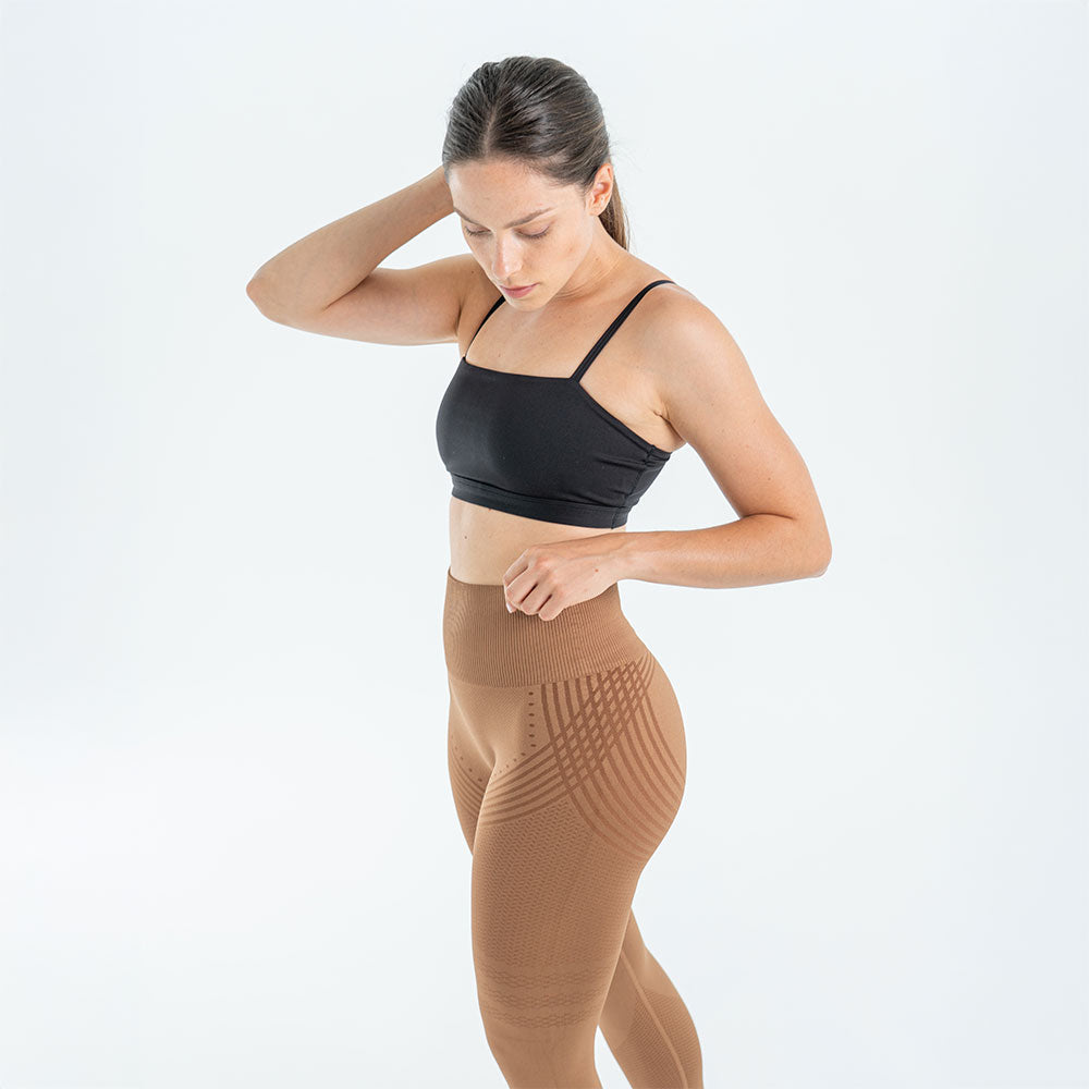 3D Leggings Anti-Cellulite | Schoko-Braun – Formend & Bequem