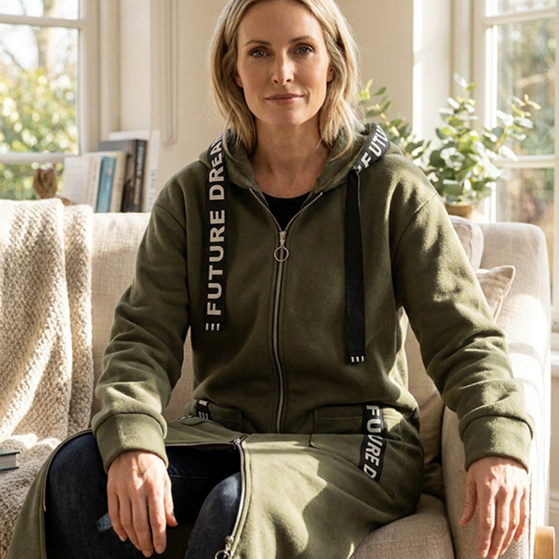 Elisa | Bequemer Oversize-Kapuzenmantel für Damen