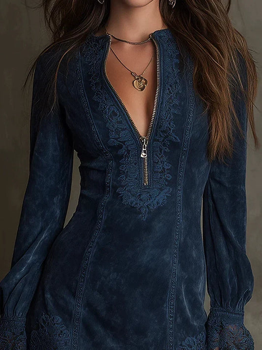 Déborah | Minikleid in Wildlederoptik