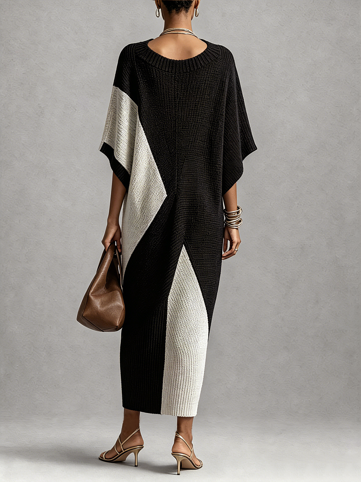 Véra | Kleid Ebenholz und Elfenbein