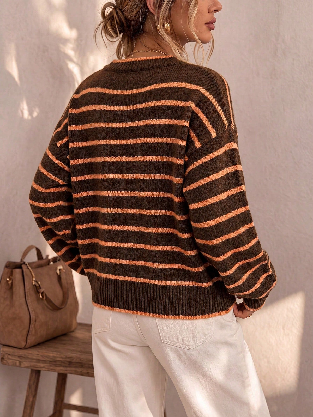 Céliane | Gestreifter, schicker Strickcardigan