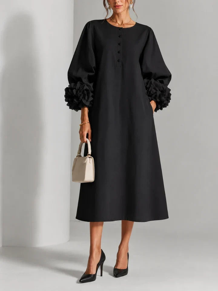 Liliane | Elegantes Midikleid mit Blumen