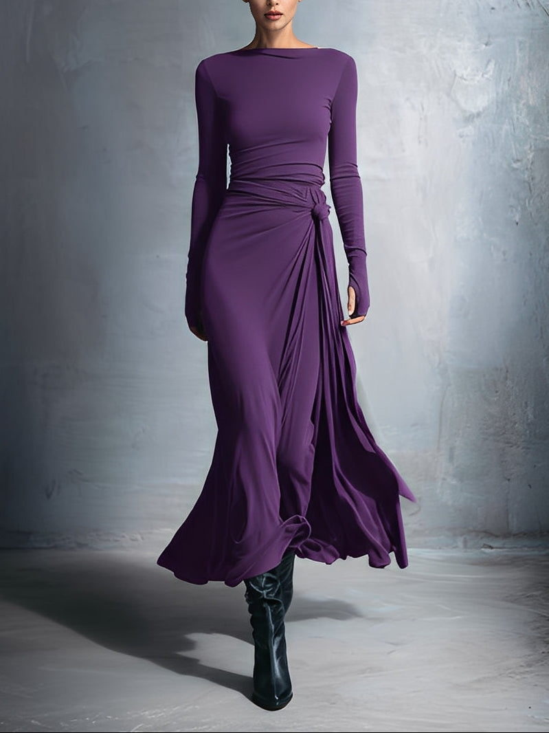 Nadège | Maxikleid mit seitlichem Knoten