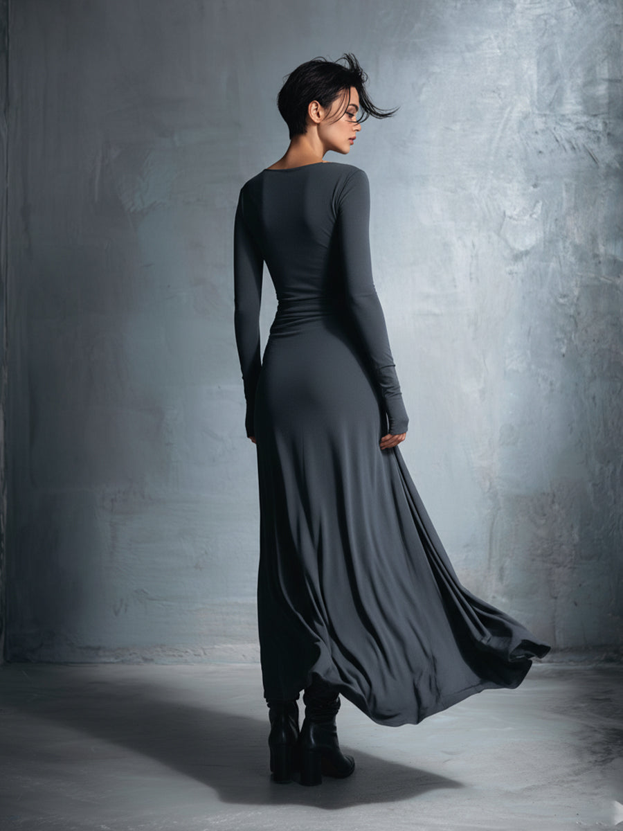 Nadège | Maxikleid mit seitlichem Knoten