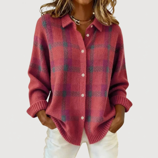 Lucia | Strickjacke mit Karomuster