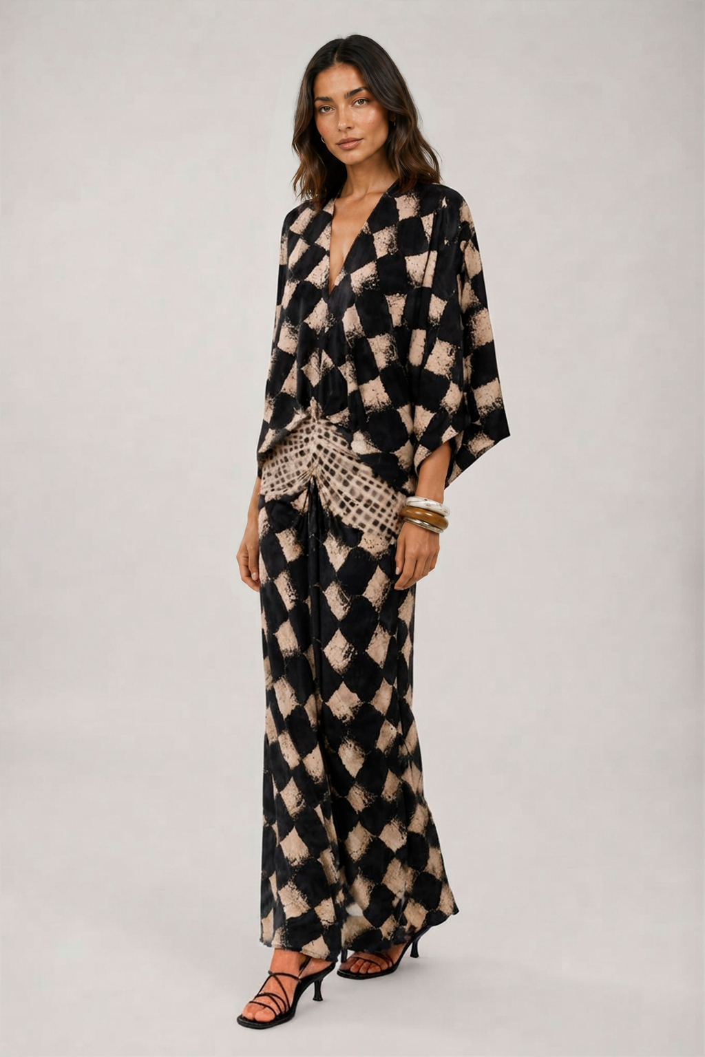 MAÉLIA – Maxikleid mit mediterranem Mosaikmuster