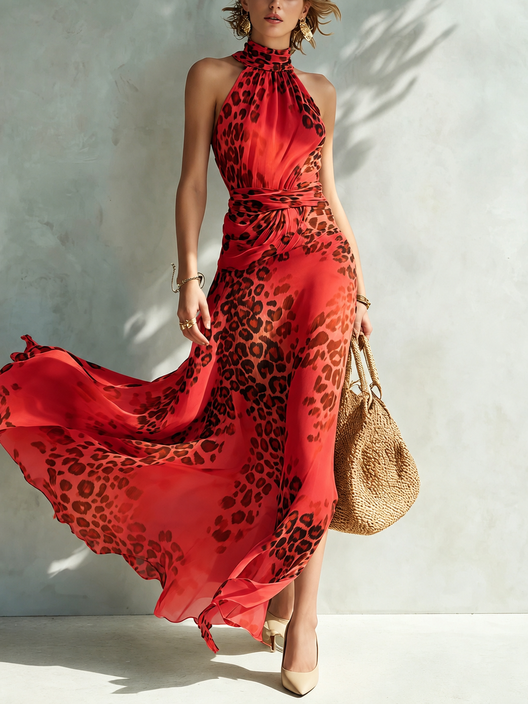 Danielle | Kleid mit Tierdruck