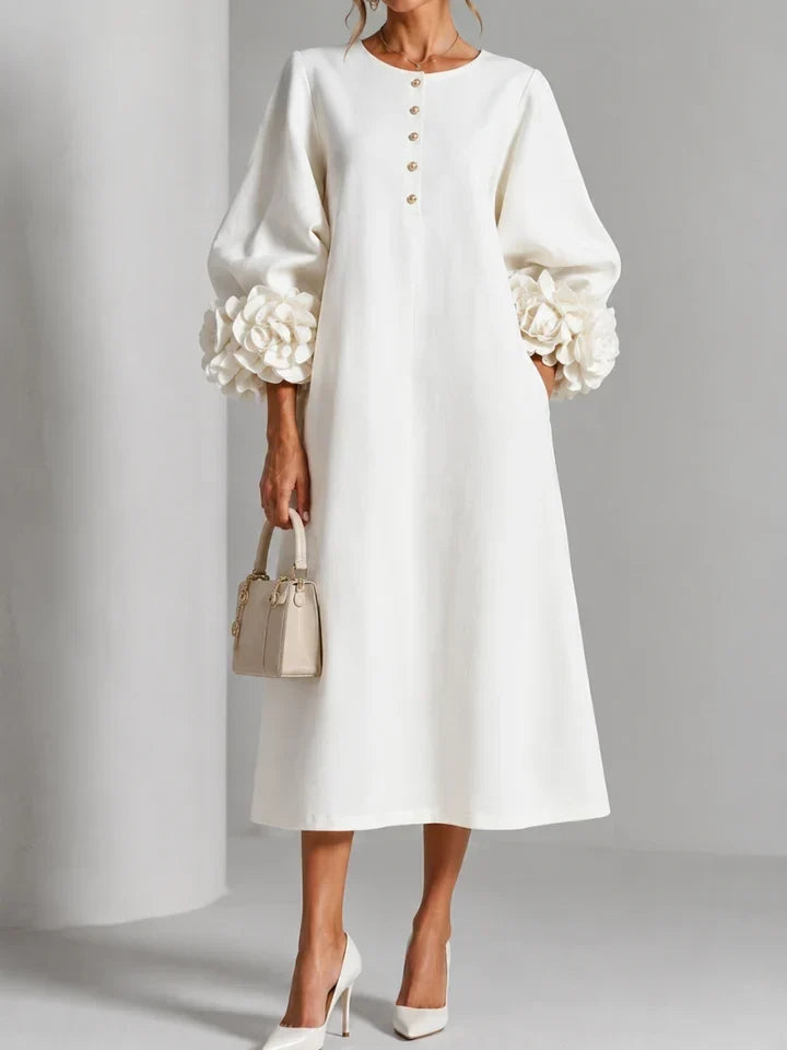 Liliane | Elegantes Midikleid mit Blumen