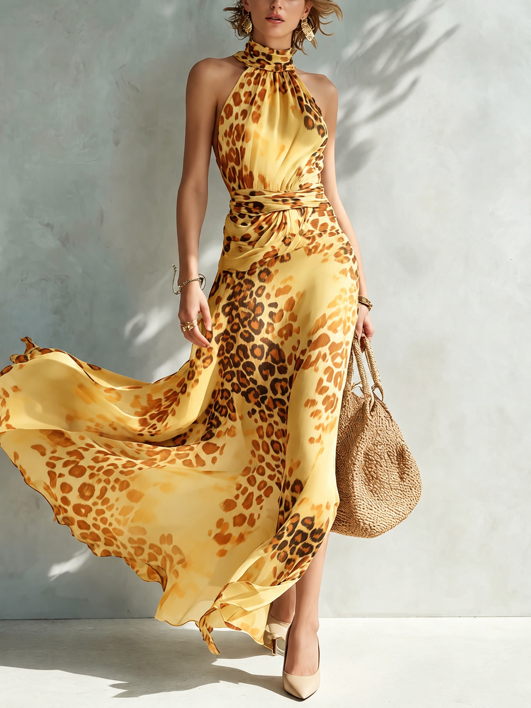 Danielle | Kleid mit Tierdruck