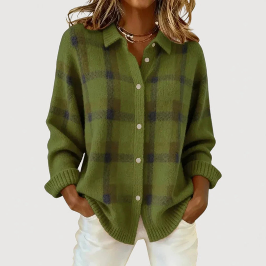 Matilde | Strickjacke mit Karomuster