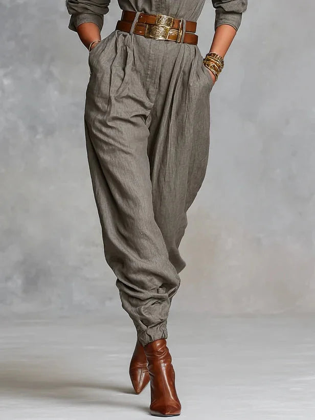 Mégane | Jumpsuit aus Leinen und Baumwolle