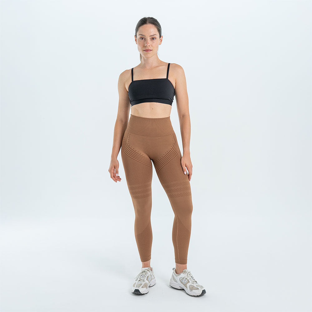 3D Leggings Anti-Cellulite | Schoko-Braun – Formend & Bequem