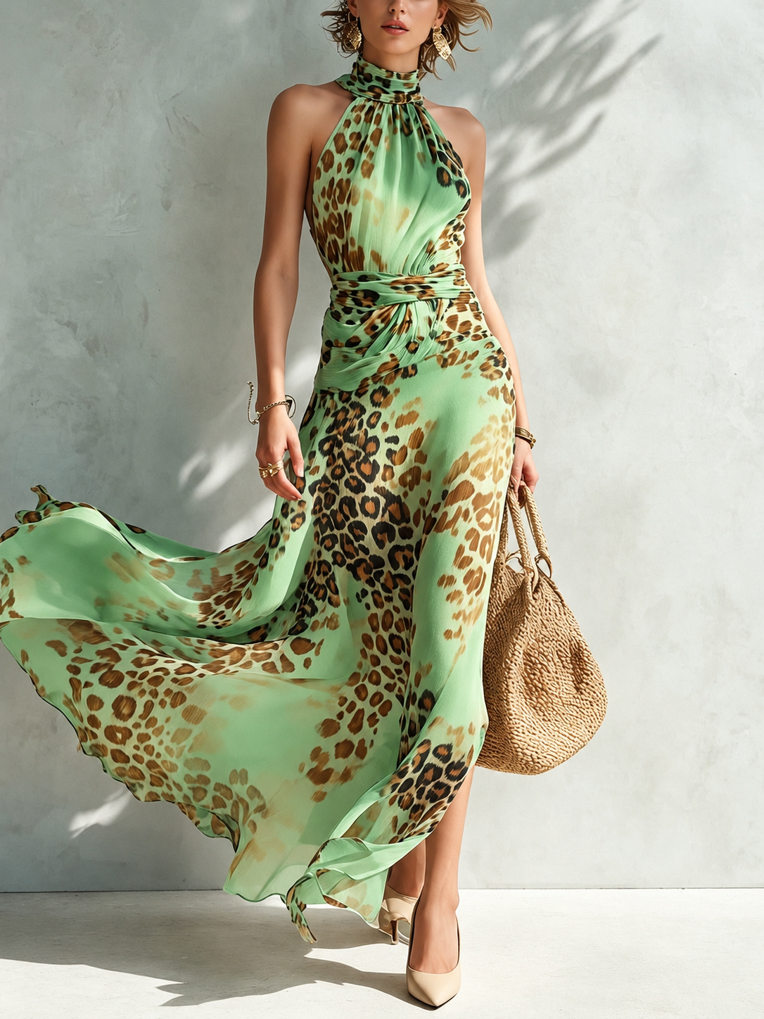 Danielle | Kleid mit Tierdruck