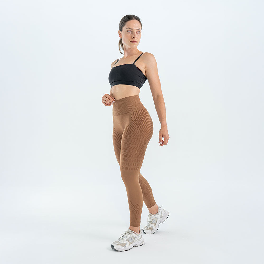 3D Leggings Anti-Cellulite | Schoko-Braun – Formend & Bequem