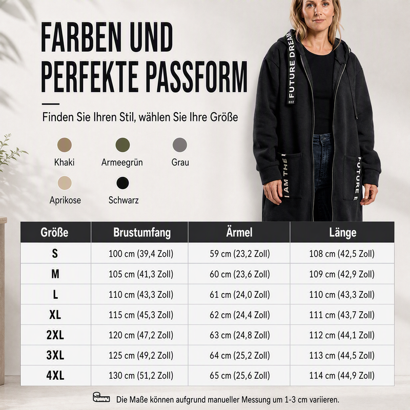 Elisa | Bequemer Oversize-Kapuzenmantel für Damen