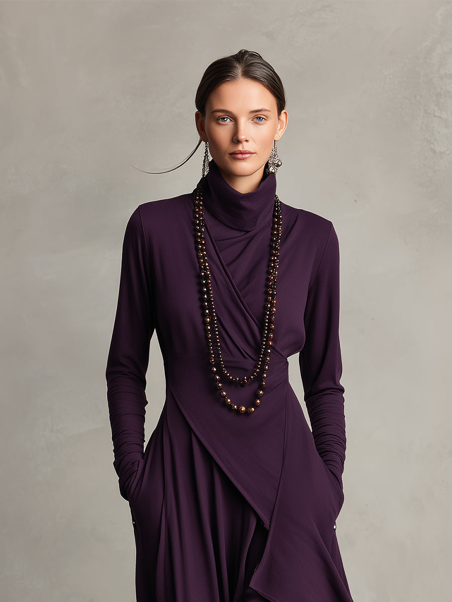 Nathalie | Elegantes Kleid mit Drapierung