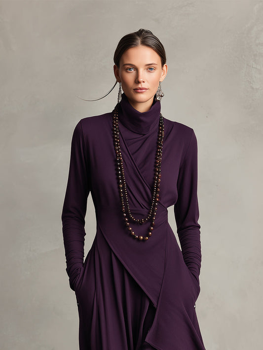 Nathalie | Elegantes Kleid mit Drapierung