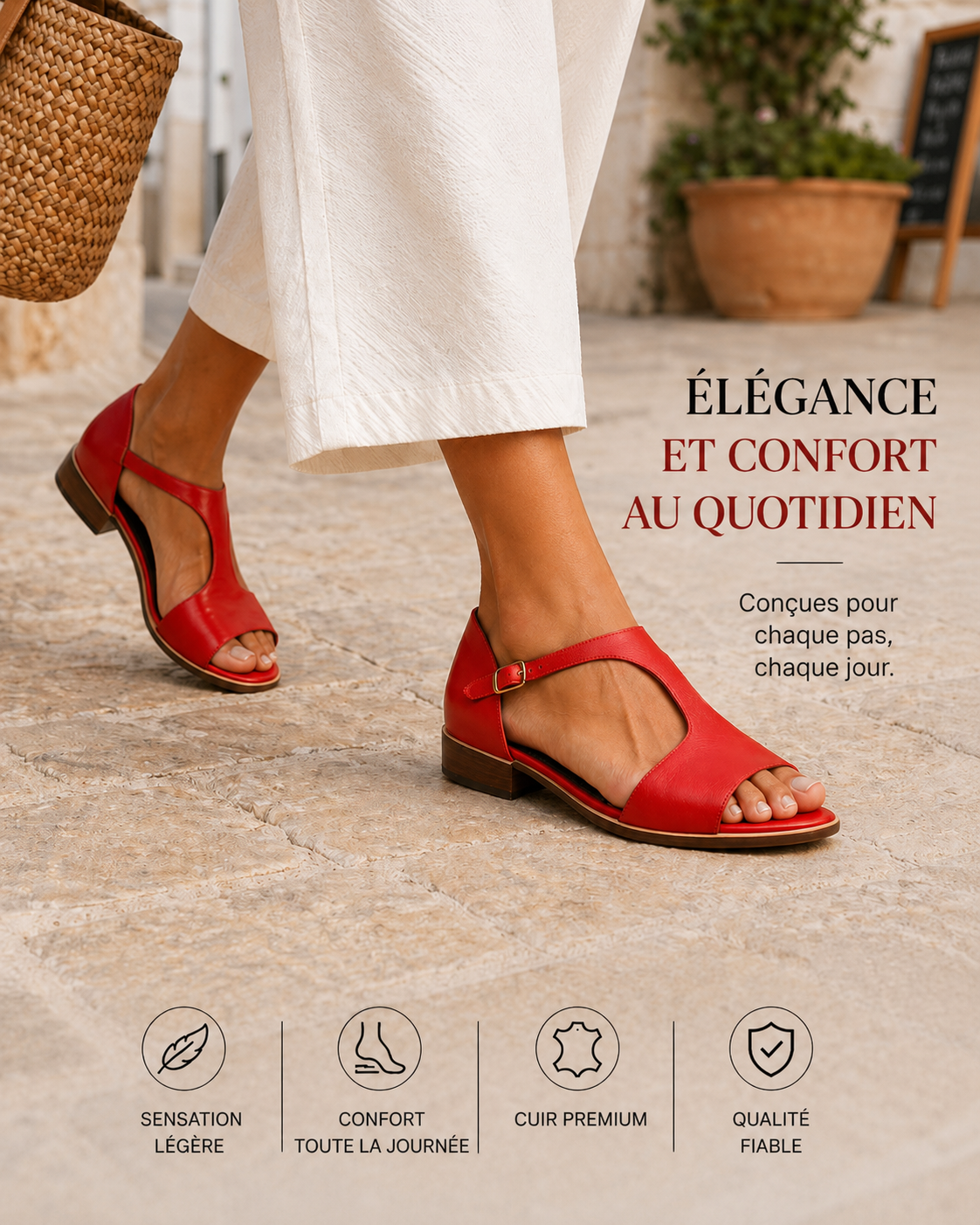 Manon | Elegante Sandalen mit Riemen