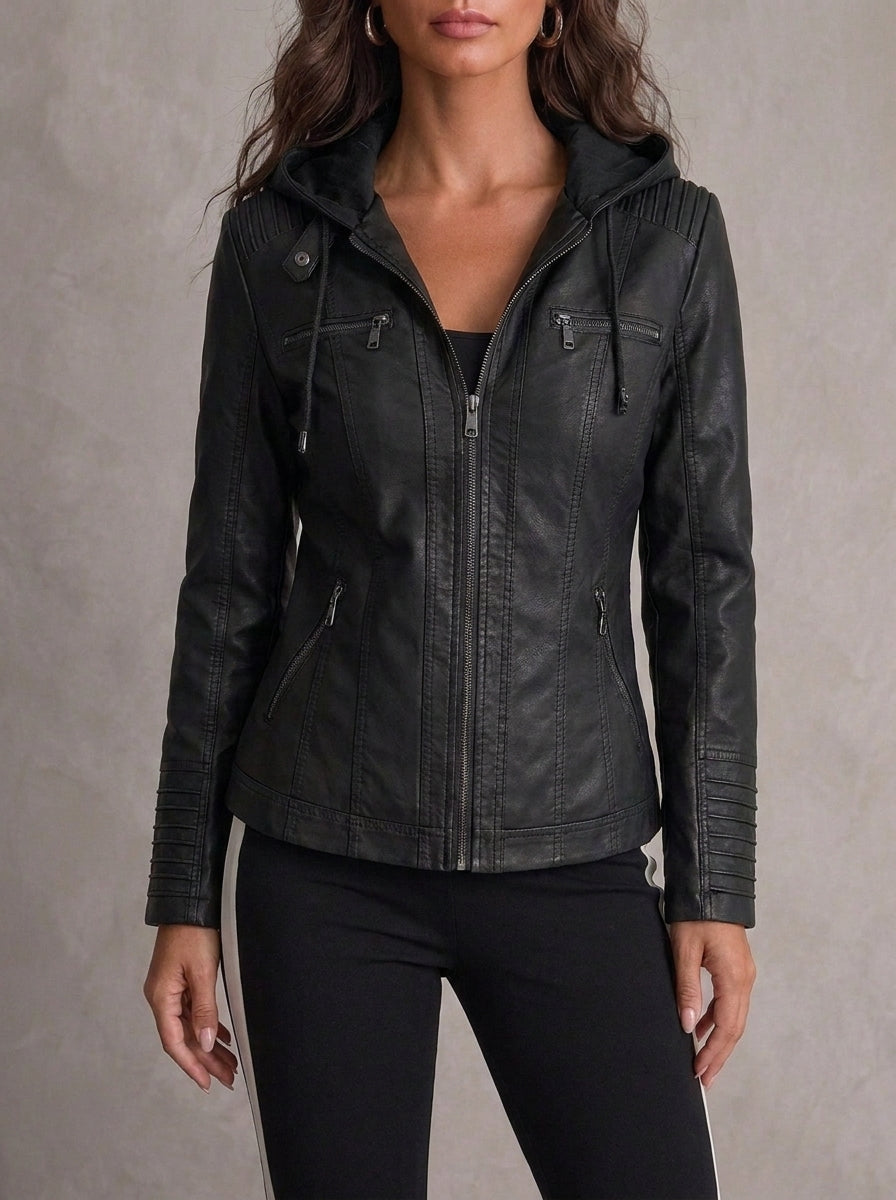 Nella | Elegante Jacke in Lederoptik
