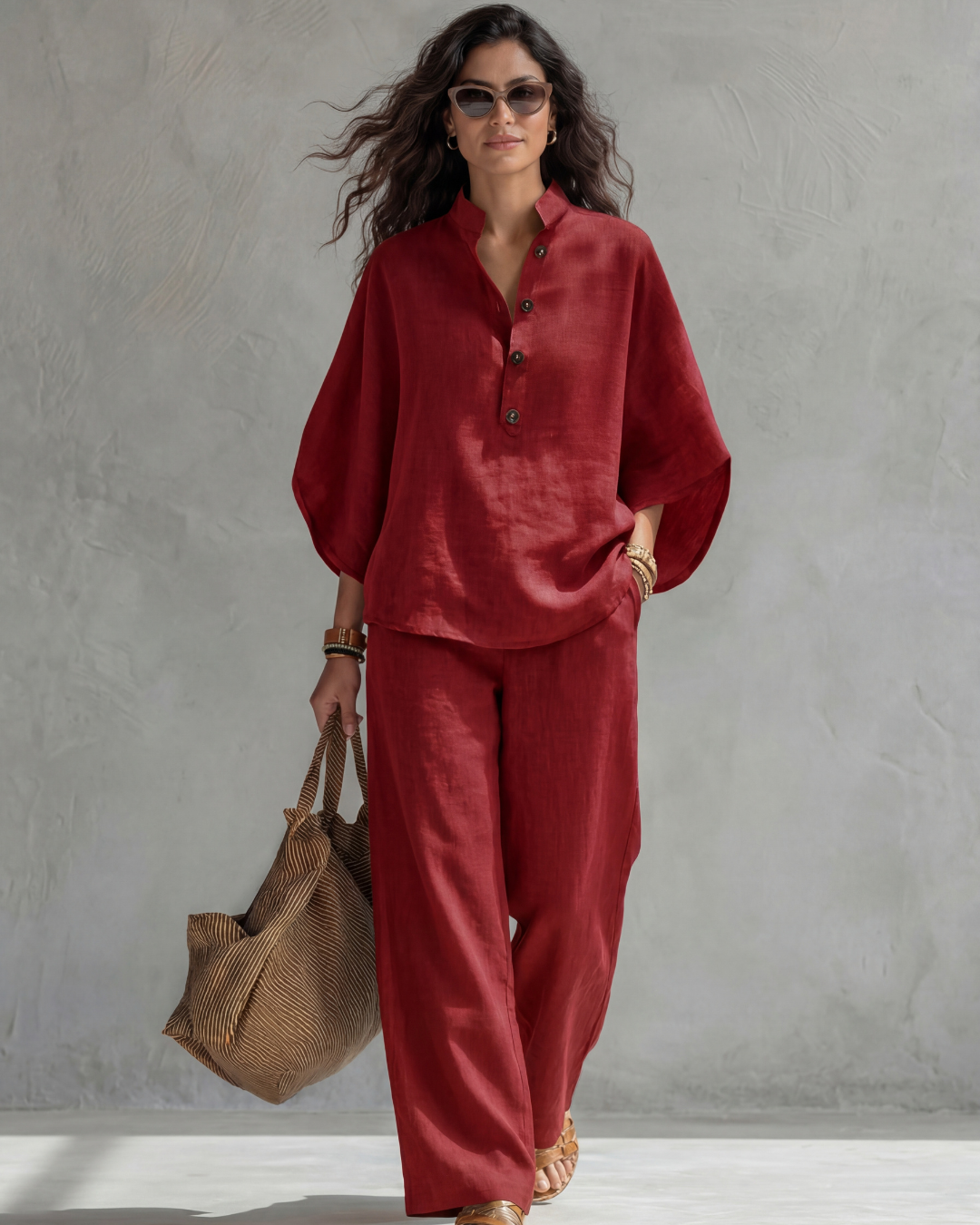 CHOCIEMIRA | Set mit geknöpfter Bluse