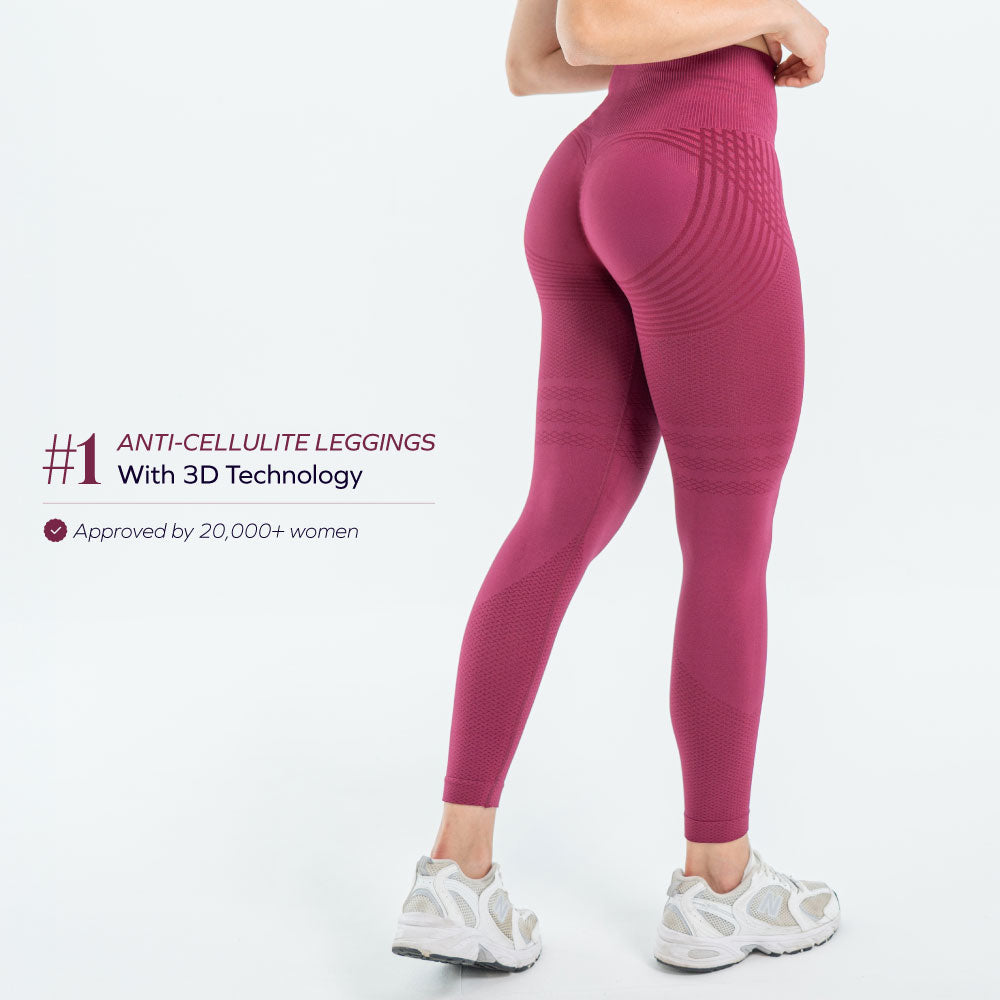 3D Leggings Anti-Cellulite | Schoko-Braun – Formend & Bequem