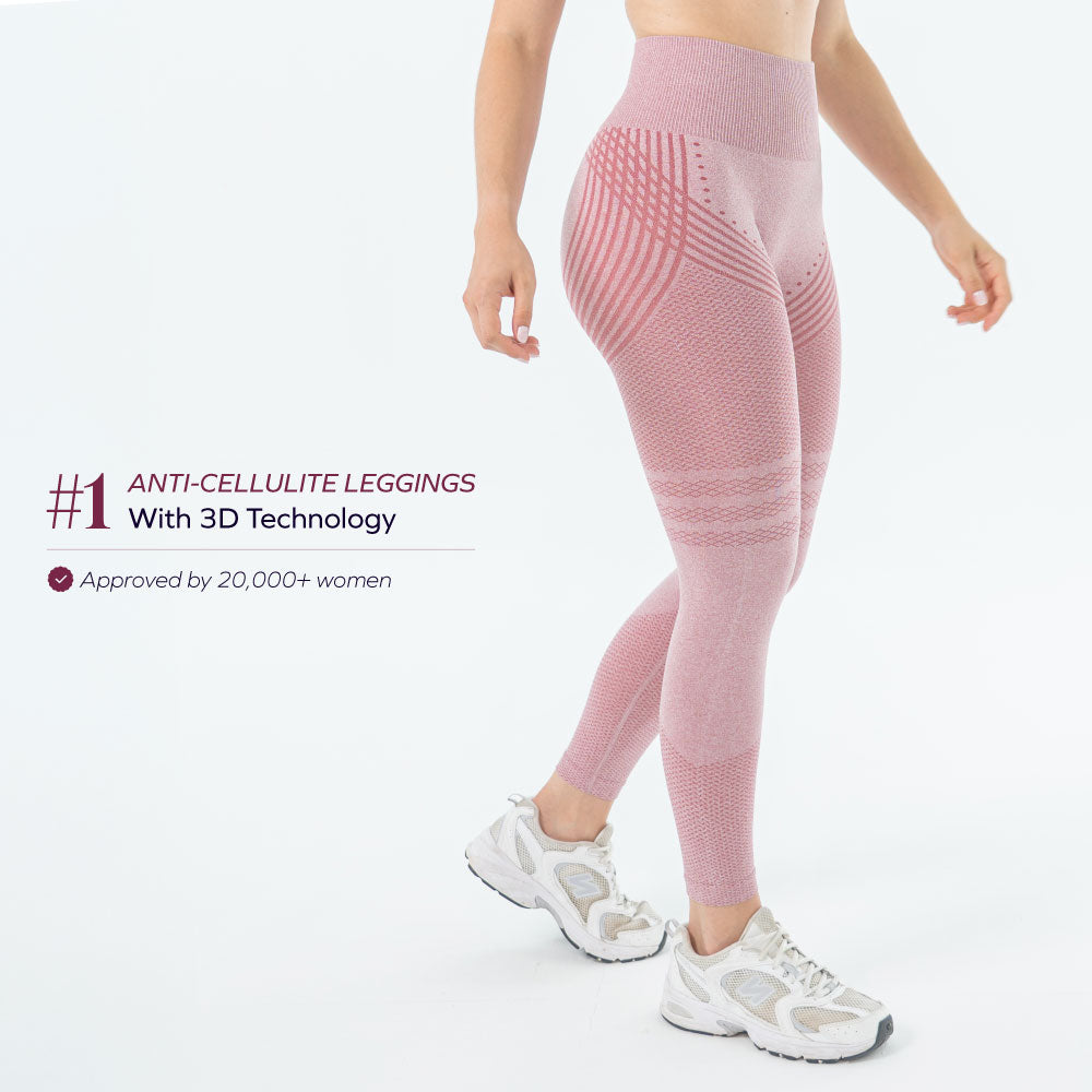 3D Leggings Anti-Cellulite | Schoko-Braun – Formend & Bequem