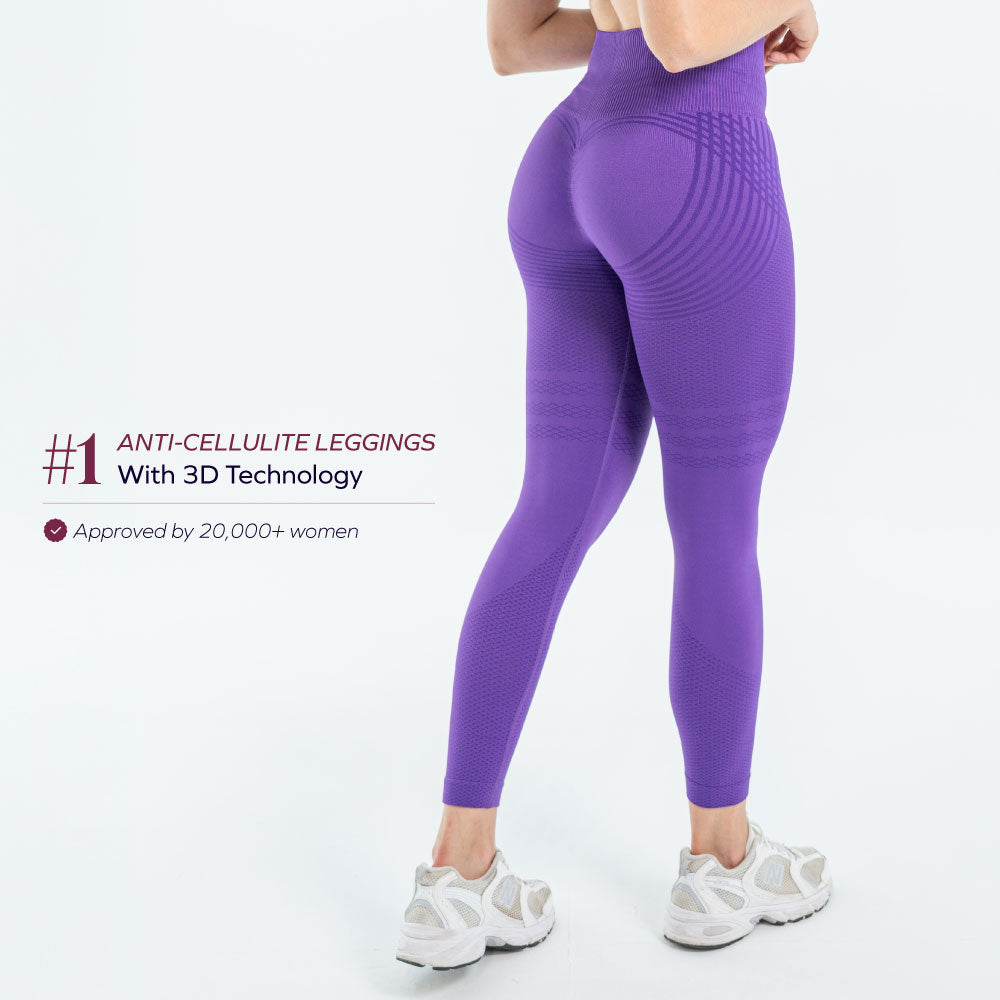 3D Leggings Anti-Cellulite | Schoko-Braun – Formend & Bequem