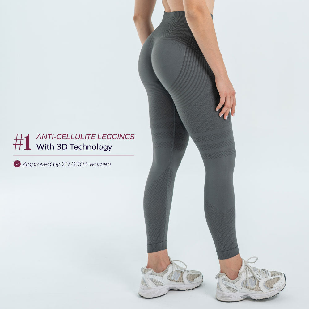 3D Leggings Anti-Cellulite | Schoko-Braun – Formend & Bequem