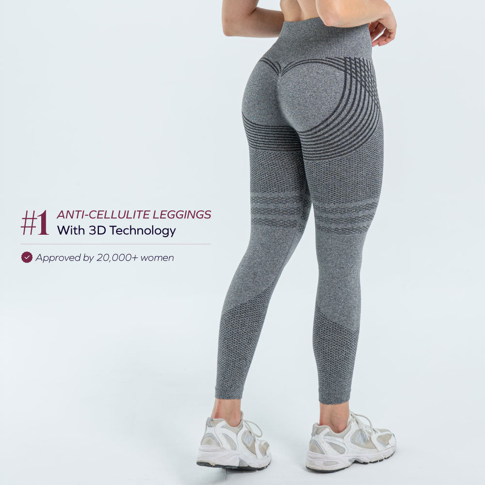 3D Leggings Anti-Cellulite | Schoko-Braun – Formend & Bequem