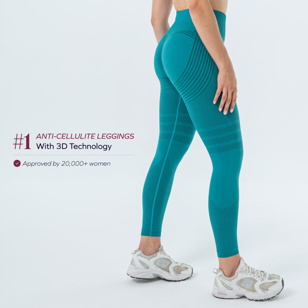 3D Leggings Anti-Cellulite | Schoko-Braun – Formend & Bequem