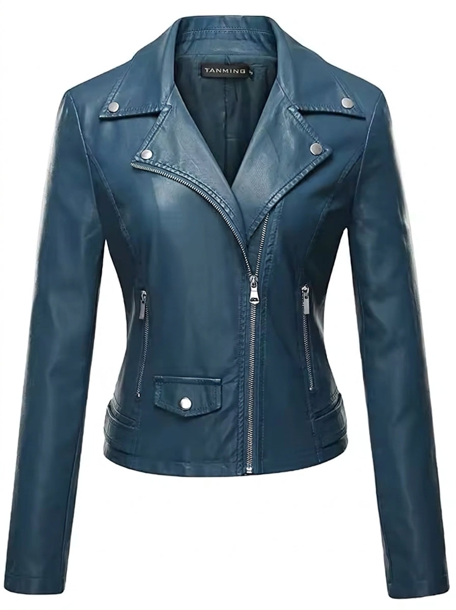 Nicole | Elegante Jacke in Lederoptik