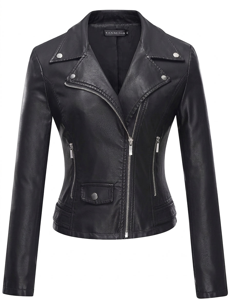Monique | Elegante Jacke in Lederoptik
