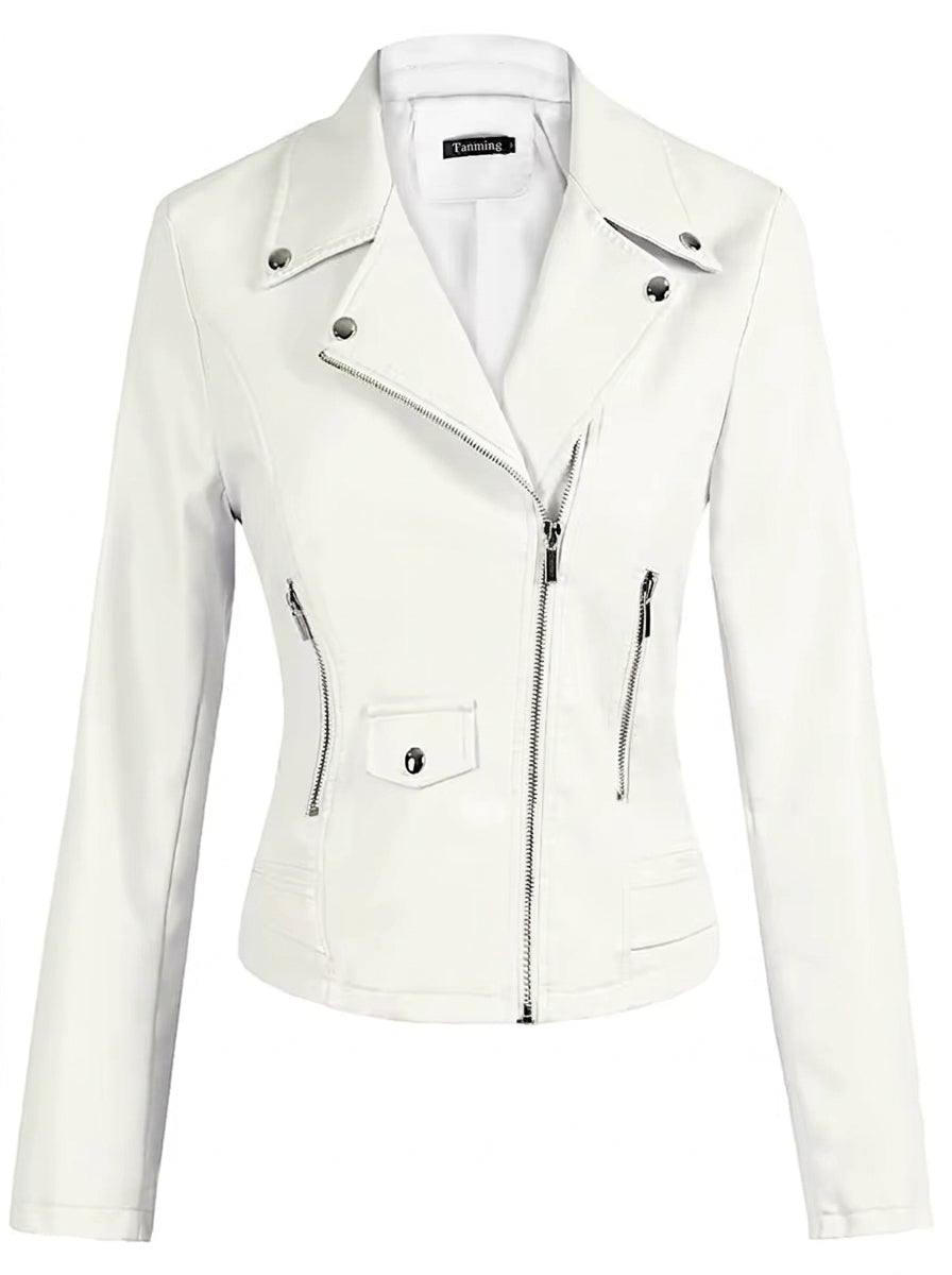 Paulette | Elegante Jacke in Lederoptik