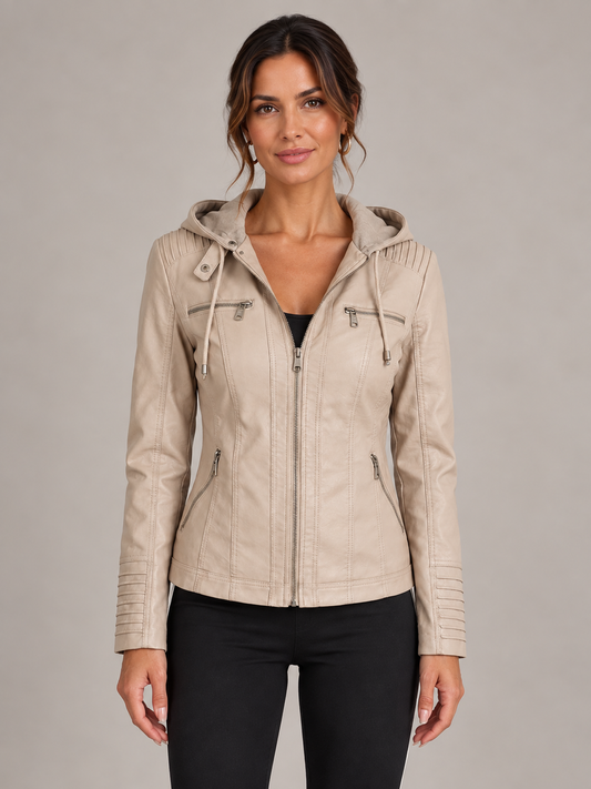 Chantal | Elegante Jacke in Lederoptik