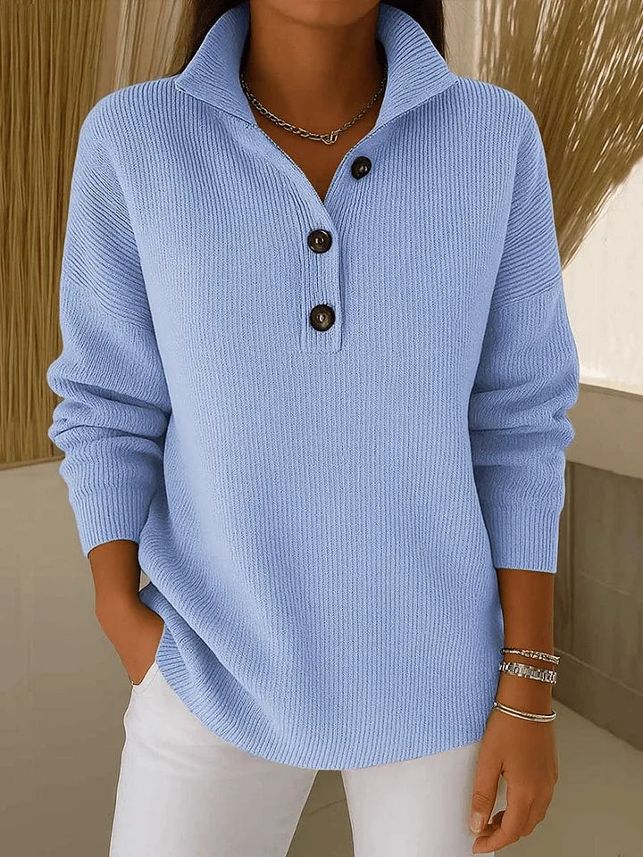 Amparo | Polo aus Jersey mit V-Ausschnitt