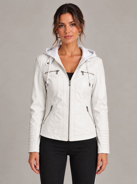 Lysiane | Elegante Jacke in Lederoptik