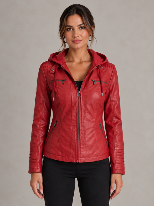 Sylviane | Elegante Jacke in Lederoptik
