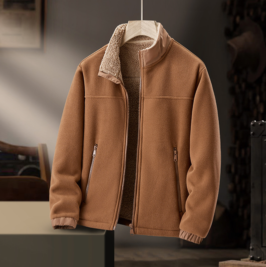 Grayson | Plüschkragen Zip-Jacke