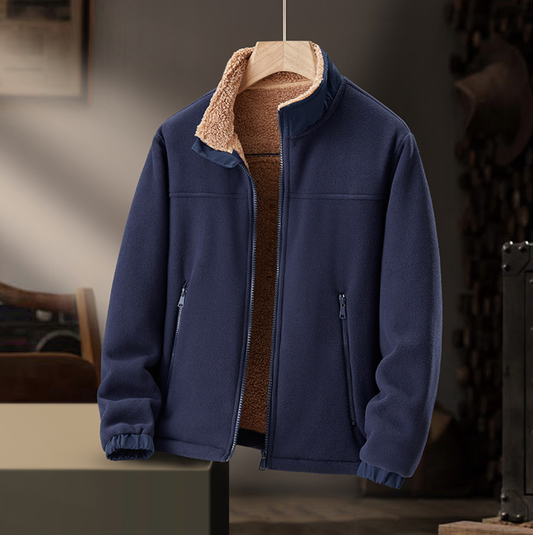 Grayson | Plüschkragen Zip-Jacke
