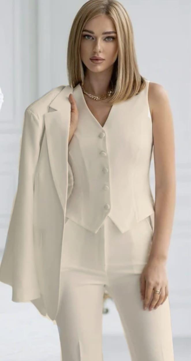 Traje Safira (Chaqueta + Pantalones + Chaleco)