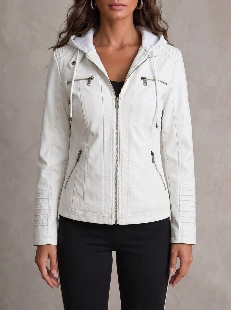 Lysiane | Elegante Jacke in Lederoptik
