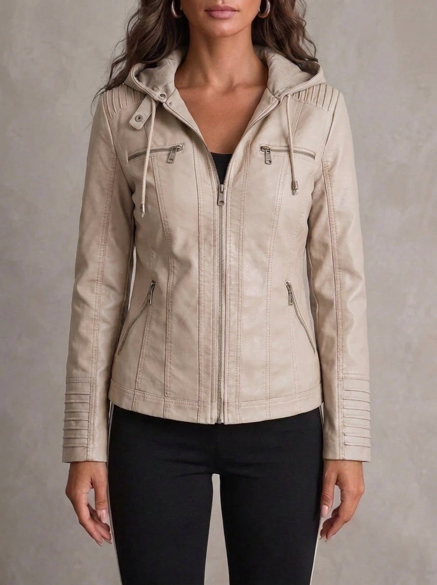 Chantal | Elegante Jacke in Lederoptik