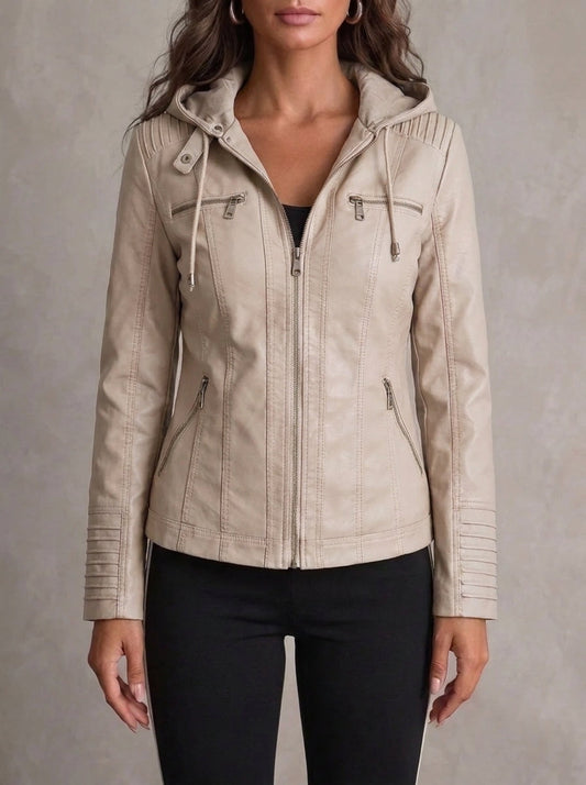 Chantal | Elegante Jacke in Lederoptik
