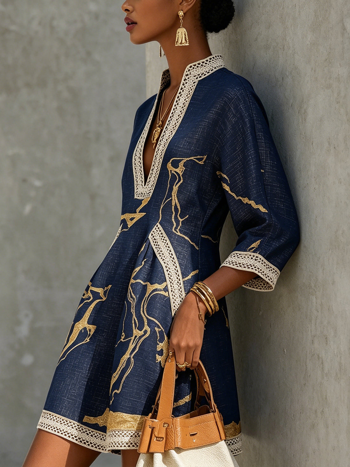 Léonie – Elegantes Mini-Häkelkleid in 4 Farben