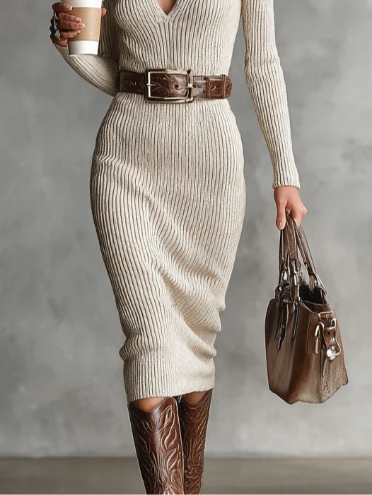 Clarisse | Elegantes Strickkleid