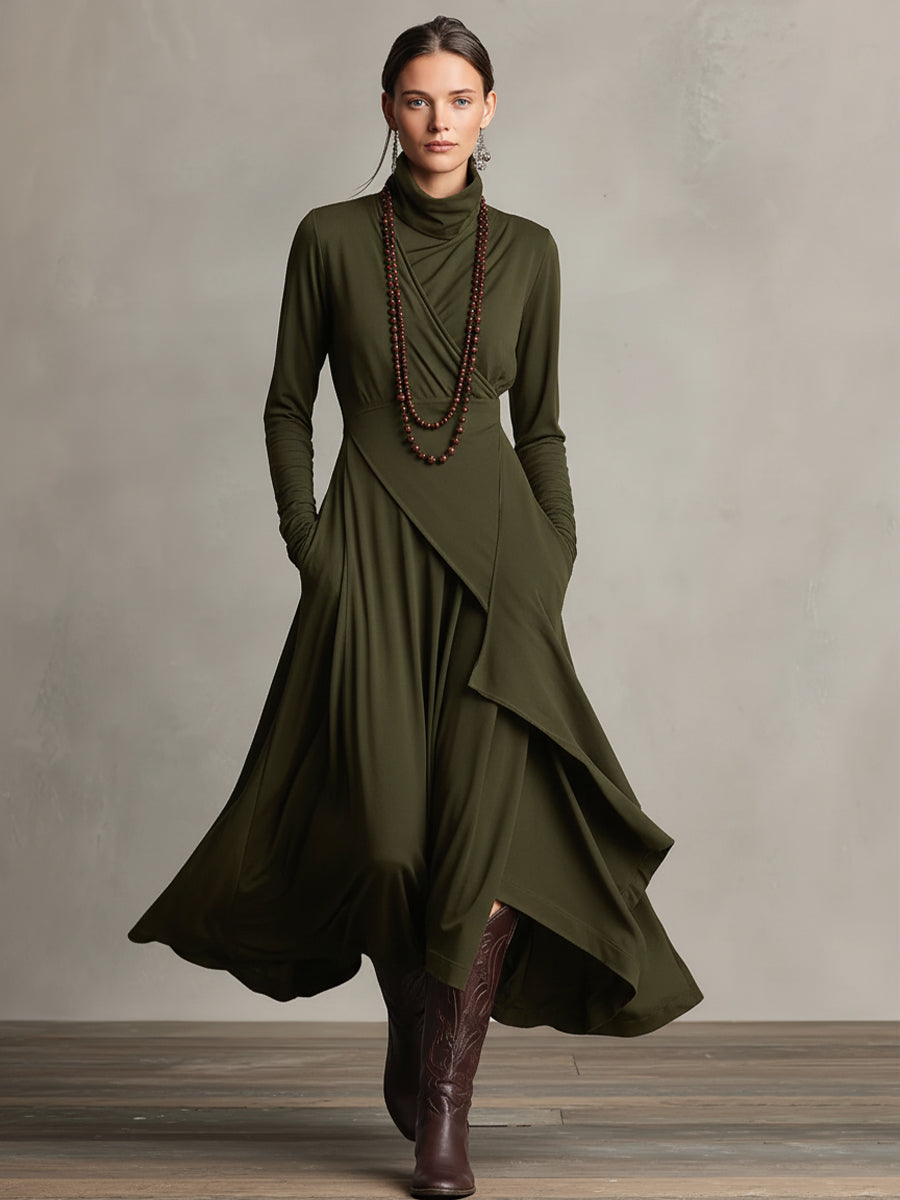 Nathalie | Elegantes Kleid mit Drapierung